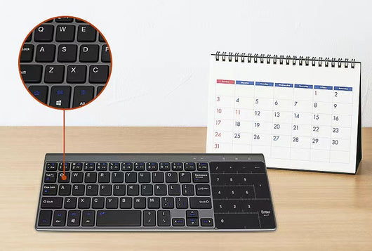 Teclado Inalámbrico Bluetooth Mini 2 con Touchpad y Ratón Integrado - Image 5