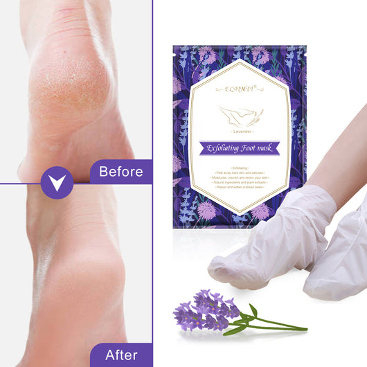 Mascarilla Exfoliante para Pies - Crema Removedora de Piel Muerta con Efecto Blanqueador