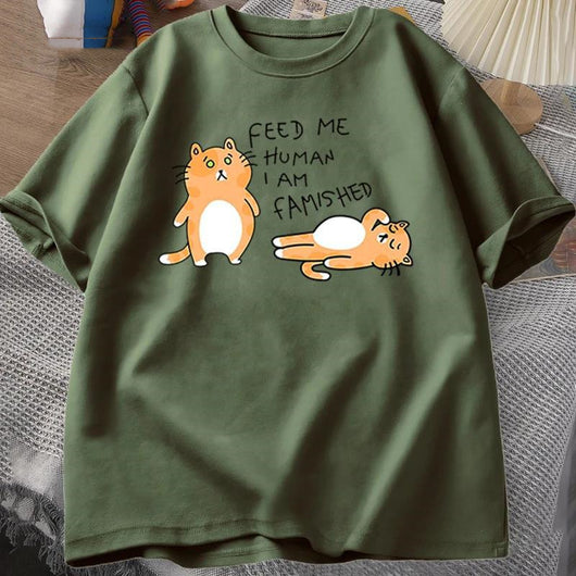 Camiseta Estampada con Gatos Divertidos para Hombre y Mujer - Image 7