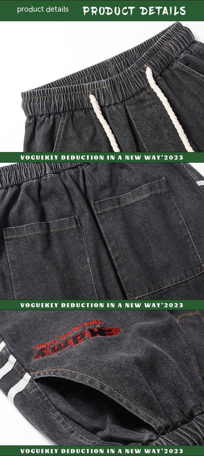 Shorts Denim Holgados Estilo Americano Lavado - Image 10