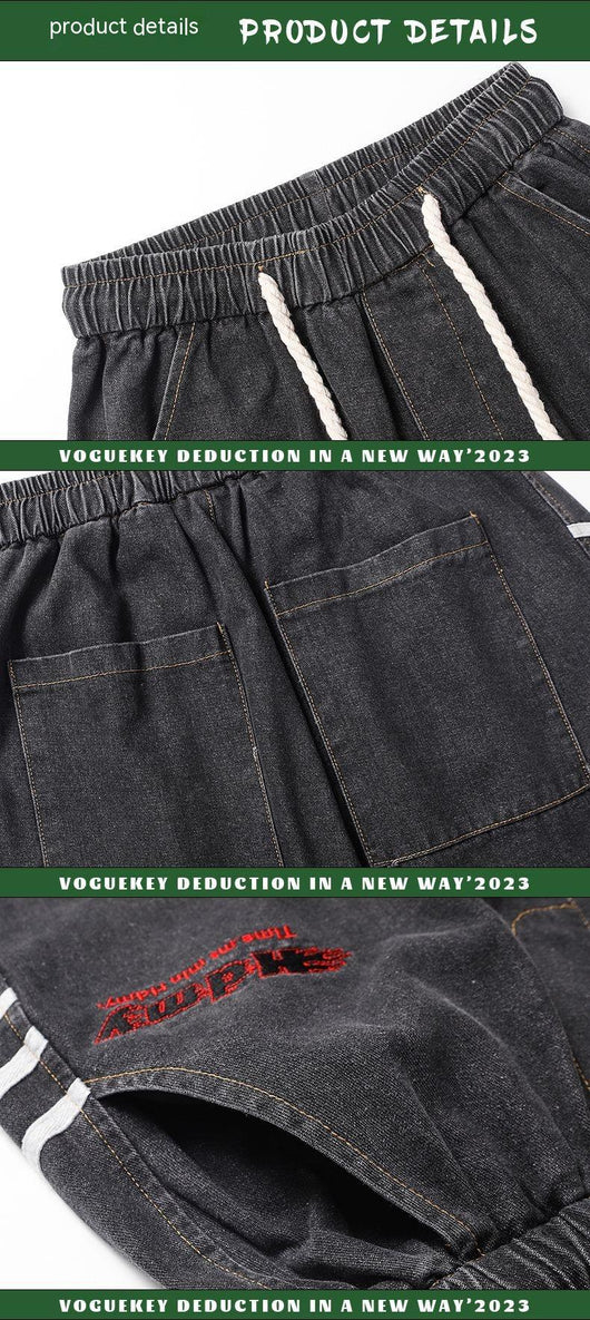 Shorts Denim Holgados Estilo Americano Lavado - Image 10