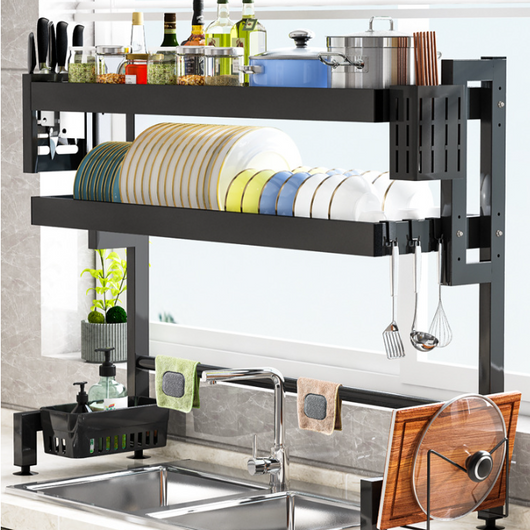 Organizador de Fregadero con Estante de Almacenamiento y Escurridor - Image 12