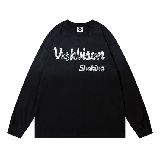 Camiseta Manga Larga Hombre Letras Góticas - Image 16
