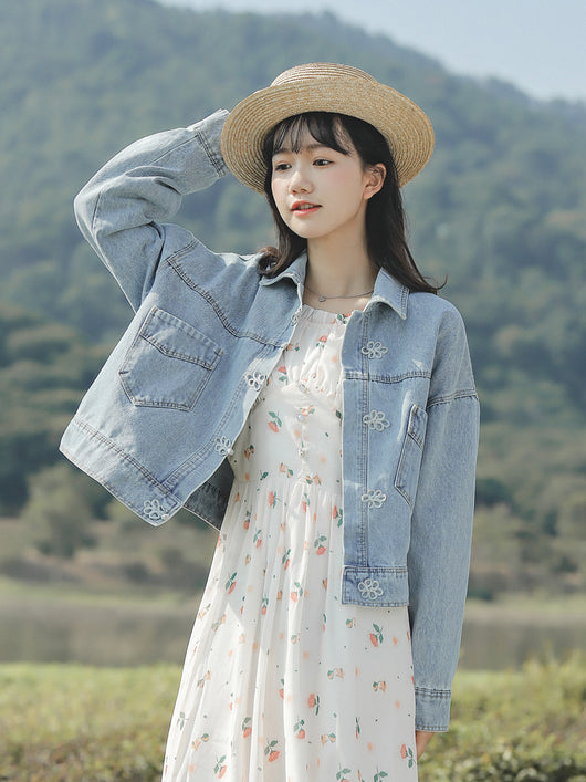 Chaqueta Denim Casual Versátil para Mujer - Estilo Literario - Image 3
