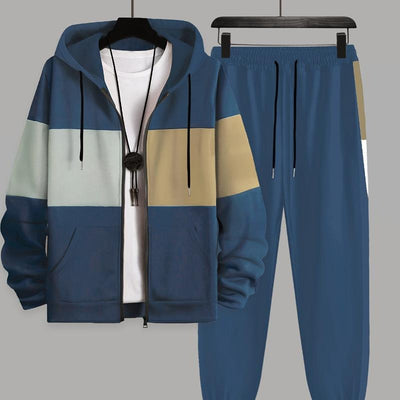 Conjunto Hoodie Estampado 3D Elefante para Hombre - Manga Larga Otoño Invierno
