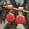 Natural Amethyst Tigereye Rhodochrosite Eardrops E