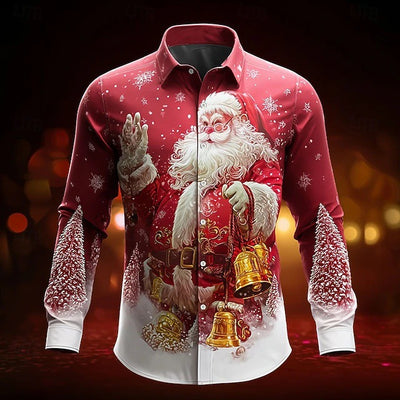 Camisa Casual de Manga Larga con Solapa para Hombre - Image 24