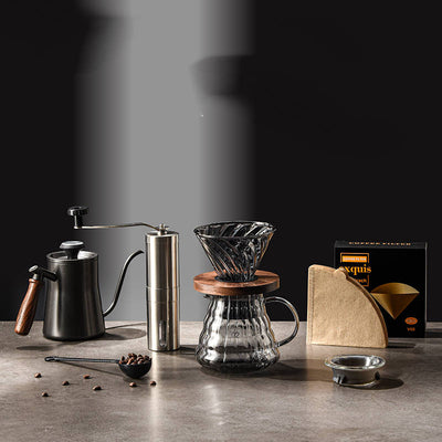 Set Completo de Cafetera Manual con Molinillo y Filtro Prensa - Image 14