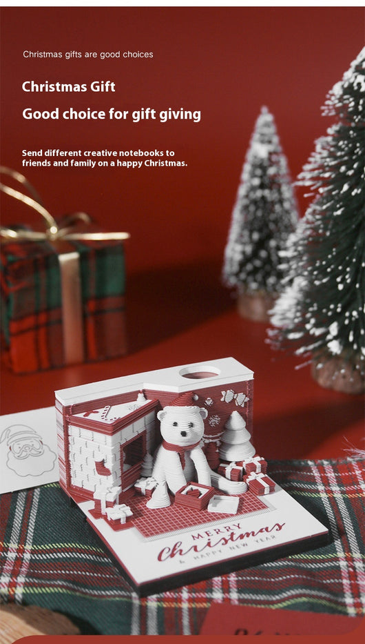 Calendario Navideño 3D con Papel Troquelado y Notas - Image 13
