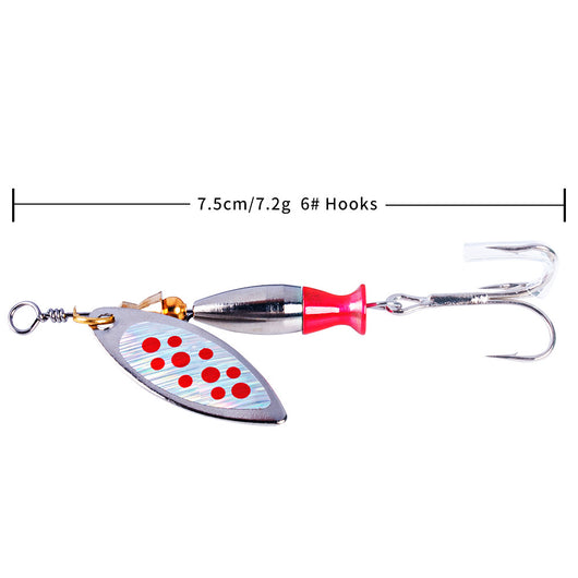 Señuelo Giratorio con Lentejuelas Metálicas para Pesca de Lucio y Carpa - Image 3