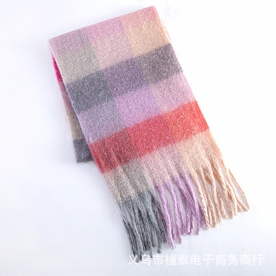 Bufanda Mohair Gruesa y Esponjosa - Abrigo Cálido de Lujo para Mujer - Image 35