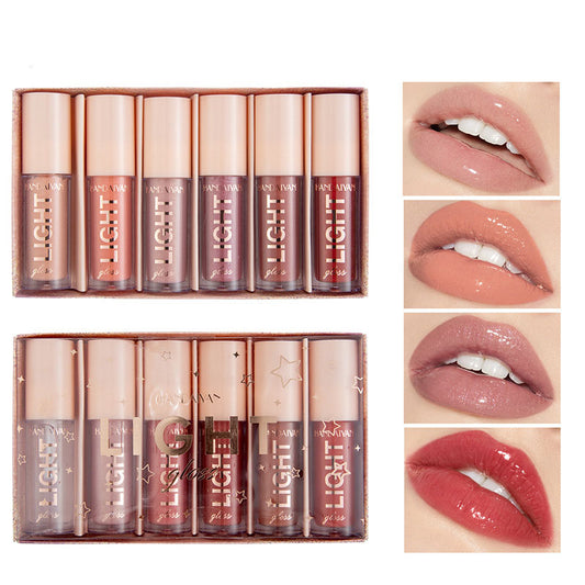 Set de 6 Brillos Labiales Espejo Water Gloss con Efecto Cristal - Image 2