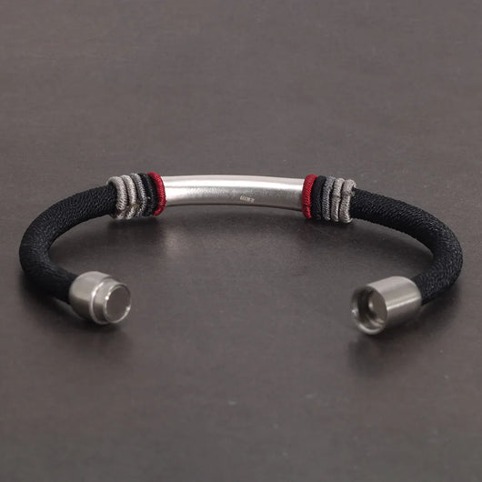 Pulsera de Plata Pareja Nudo de Dragón con Mantra de Seis Caracteres - Image 10