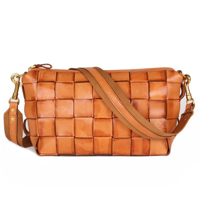 Bolso Artesanal Tejido a Mano con Cuero Curtido Vegetal - Image 3