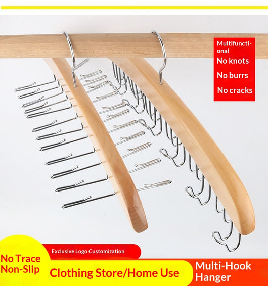 Perchas de Madera Maciza Antideslizantes para Ropa Interior - Image 17