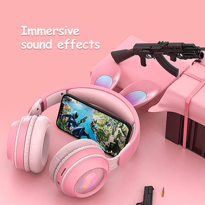 Auriculares Inalámbricos con Orejas de Conejo Luminosas y Extensibles - Image 5
