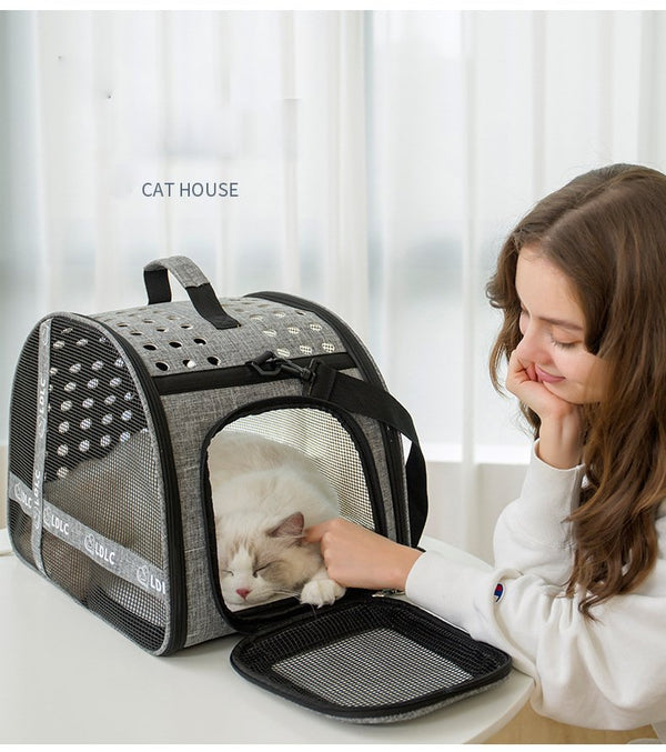 Bolsa Transportadora para Gatos con Bandolera - Ideal para Viajes