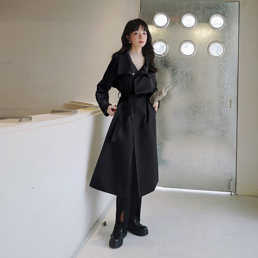 Abrigo Largo Holgado Over-the-Knee para Mujer - Image 9