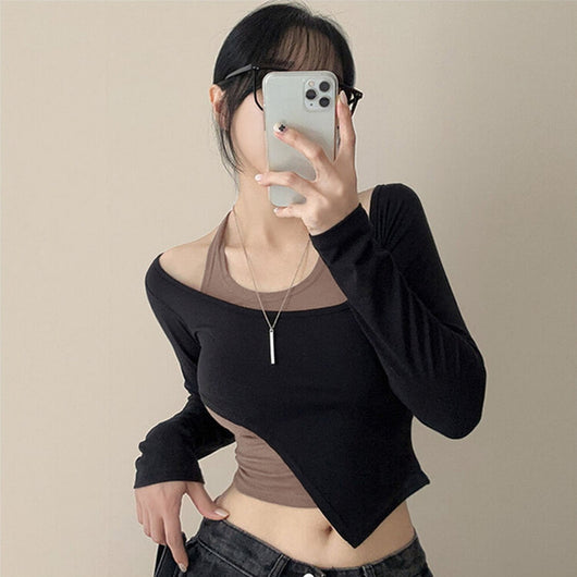 Conjunto de Dos Piezas Irregular Personalizado Estilo Hot Girl - Image 10