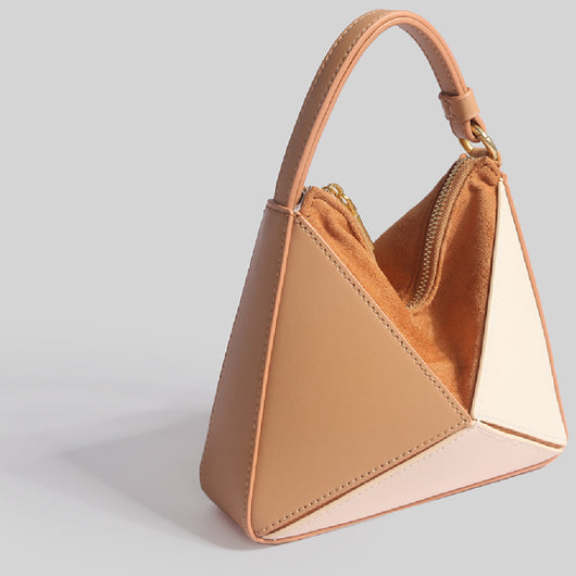 Bolsa Tote Convertible con Diseño Geométrico de Diamantes - Image 4