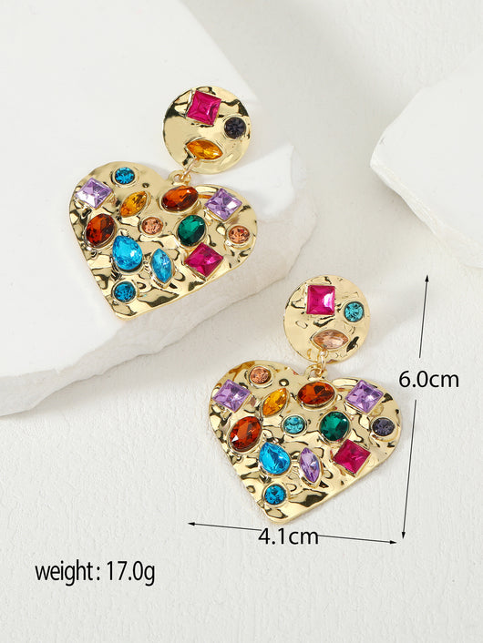 Aretes de Cristal Lujo Geométricos con Gota de Agua - Image 14