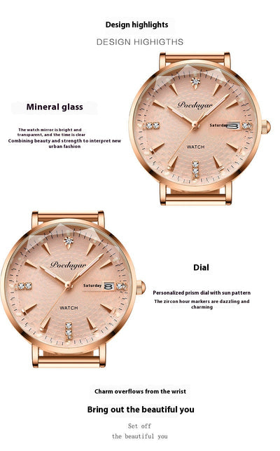 Reloj para Mujer Calendario Dual de Cuarzo - Image 20