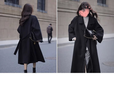 Abrigo Socialite de Moda Otoño-Invierno Largo hasta la Rodilla - Image 31