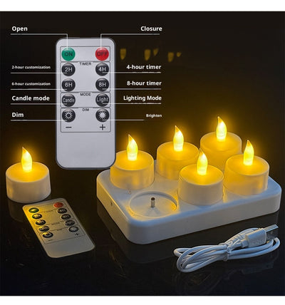 Vela LED Recargable de Larga Duración con Atmósfera Confesional - Image 14