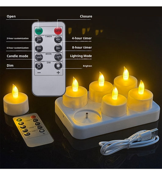 Vela LED Recargable de Larga Duración con Atmósfera Confesional - Image 14