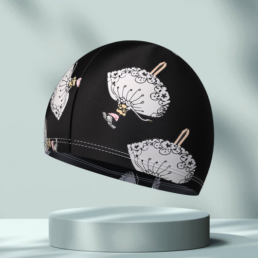Gorro de Natación Elástico y Cómodo con Estampado Simple - Image 2
