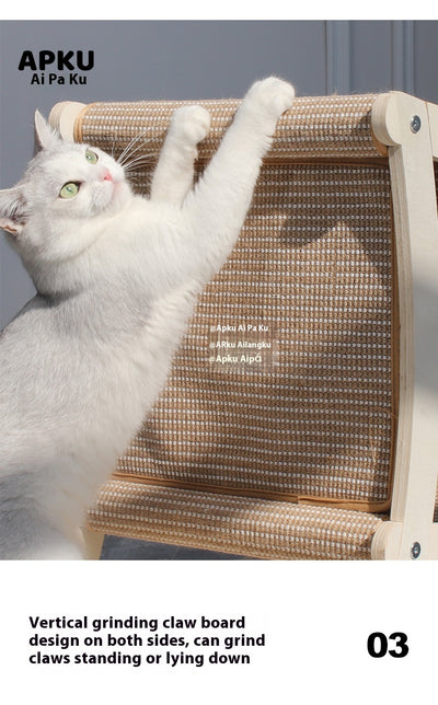 Nido Felino Refrescante de Doble Capa con Tablero Rascador de Sisal - Image 12