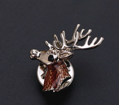 Pin de Solapa Retro con Animales en Esmalte Metálico