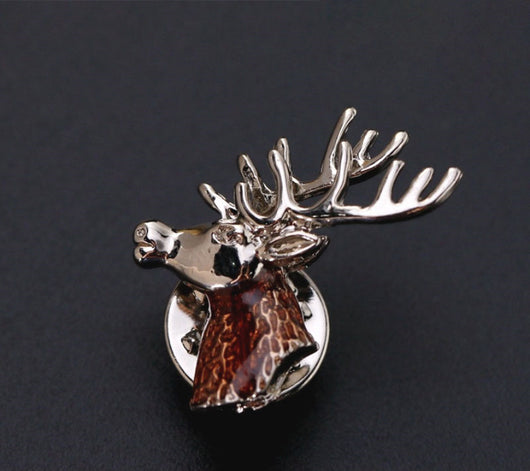 Pin de Solapa Retro con Animales en Esmalte Metálico
