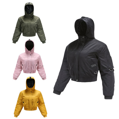 Chaqueta Suelta de Algodón para Mujer - Manga Larga Casual - Image 2