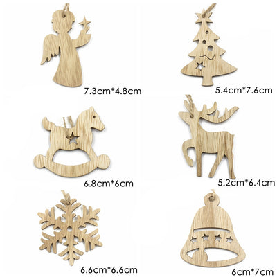 Adorno Navideño de Madera - Reno con Copo de Nieve - Image 20