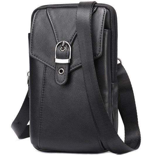 Bolsa Mensajera de Cuero para Hombre con Bandolera Ajustable - Image 16