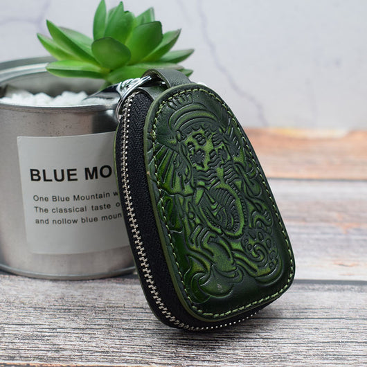 Estuche de Cuero para Llaves Estilo Retro - Colgante para Cintura - Image 10