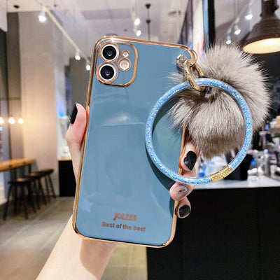 Funda Protectora de Silicona con Pulsera de Bola Electrochapada para Teléfono - Image 16