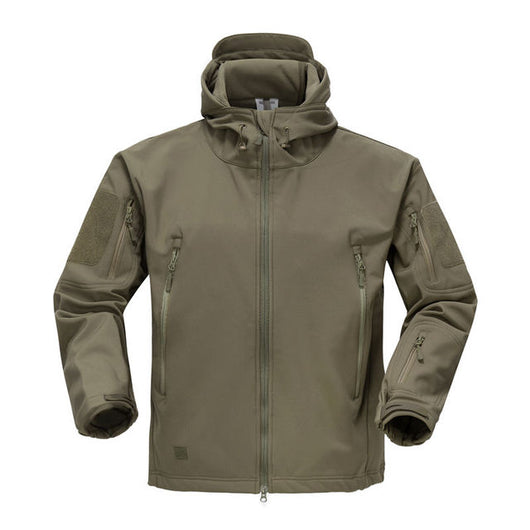 Chaqueta Táctica Soft Shell con Capucha para Hombre - Image 3