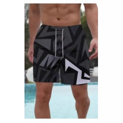 Shorts Casuales con Estampado Geométrico para Hombre - Image 3