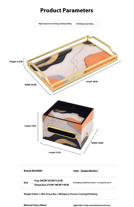 Mesita de Centro Rectangular con Almacenamiento y Bandeja Decorativa - Image 11
