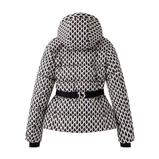 Chaqueta Acolchada Reductora con Cinturón para Mujer - Image 2