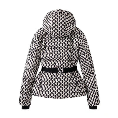 Chaqueta Acolchada Reductora con Cinturón para Mujer - Image 2