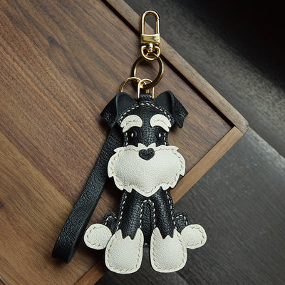 Llavero Schnauzer Cosido a Mano para Auto - Image 3