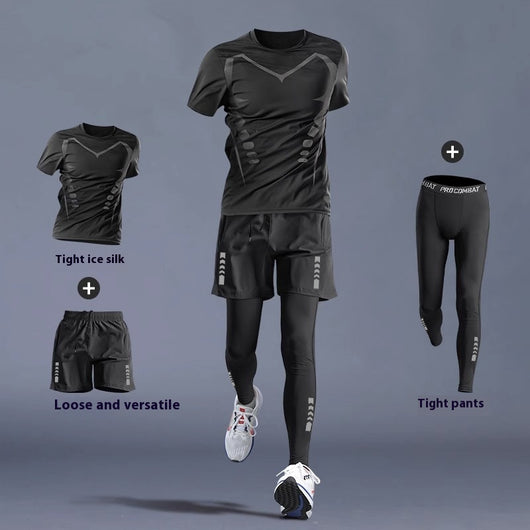 Camiseta Deportiva Ajustada Manga Larga Secado Rápido para Entrenamiento - Image 6
