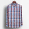 Camisa de Cuadros para Hombre en Algodón Puro de Manga Larga