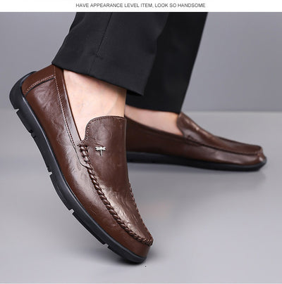 Zapatos Casuales de Cuero Transpirable para Hombre con Suela Suave - Image 17