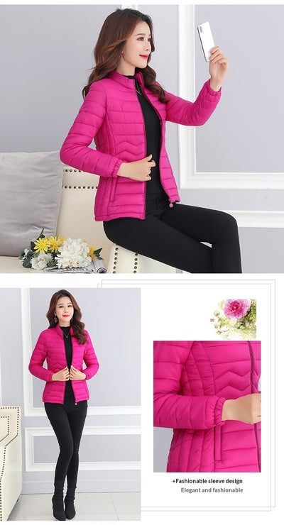 Abrigo Corto Slim Fit de Algodón Ligero para Mujer - Image 23