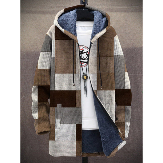 Abrigo Largo Casual con Capucha para Hombre - Invierno Elegante - Image 5