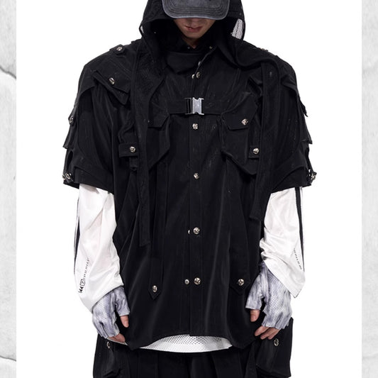 Chaqueta Bandage de Manga Corta para Hombre Dark Pioneer